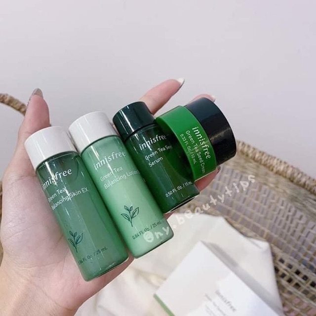 Set dưỡng innisfree trà xanh mini 4 món