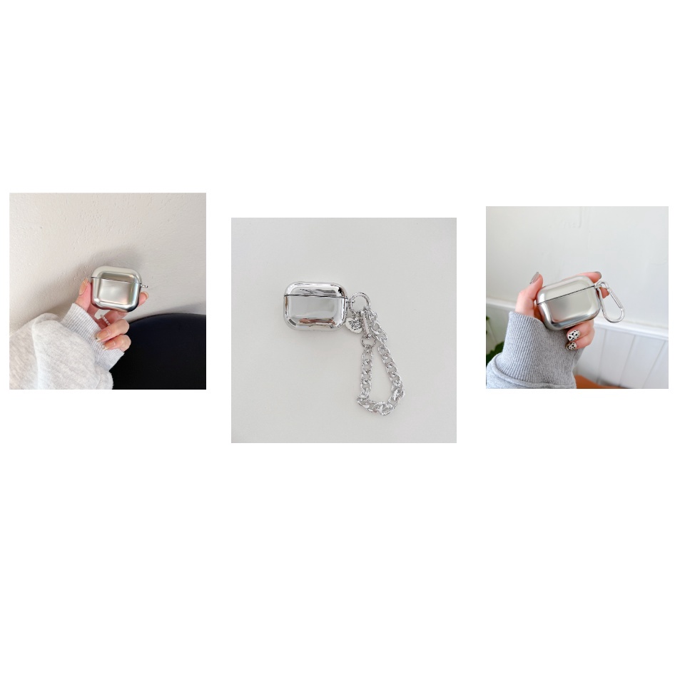 Bao Case Ốp Mạ Chrome Cao Cấp Cho Airpods 3/ Airpods Pro- Hàng Chính Hãng