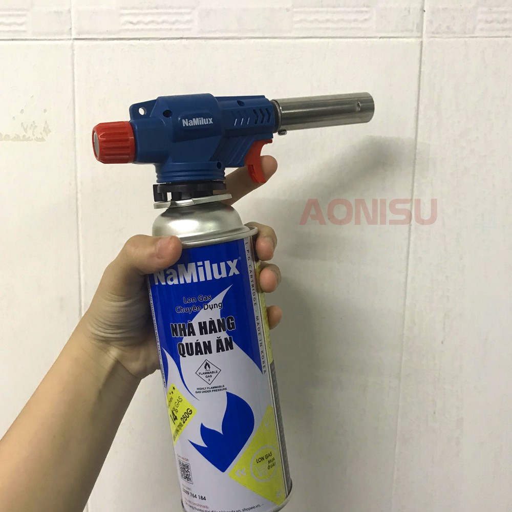 (TẶNG LON GAS) Đèn Khò Gas NAMILUX TS1719RN - Chất Lượng Đạt Tiêu Chuẩn Nhật Bản, AONISU