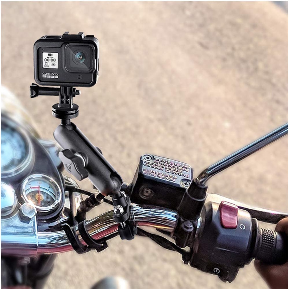 Giá đỡ máy ảnh hành động LAMMCOU gắn ghi đông xe máy thích hợp cho GoPro Hero 9 8 7 6 5 H9R Yi Osmo