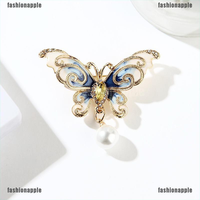 Ghim Cài Áo Hình Bướm Đính Đá Thời Trang Cho Nữ
