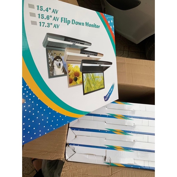 Màn hình ốp trần 17.3 inch cao cấp lắp cho mọi xe 4K/FullHD AV/HDMI/USB cao cấp