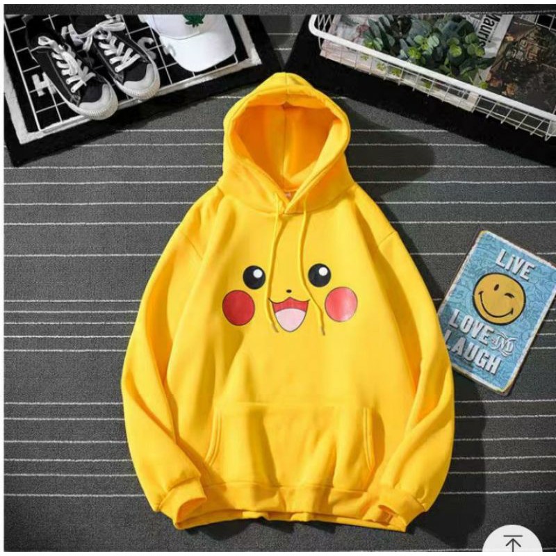 Áo hoodie pikachu chất nỉ bông siêu kute | BigBuy360 - bigbuy360.vn