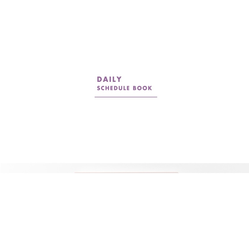 Sổ Ghi Chép ARTBOX Hàn Quốc Lập Kế Hoạch Hằng Năm Với Gáy Bìa Lò Xo Màu Tím Pastel