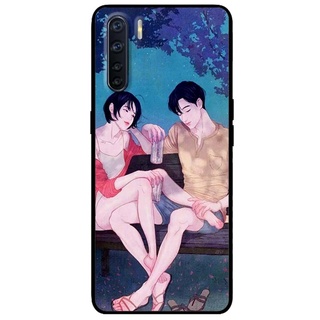 Ốp lưng Oppo Reno 3 / A91 - Reno 3 Pro - Reno 4 - Reno 4 Pro - Reno 5 - Reno 5 Pro mẫu Cặp Đôi Chill