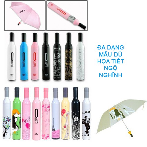 Ô DÙ CHE XẾP GỌN HỌA TIẾT ĐỘC ĐÁO DỄ THƯƠNG