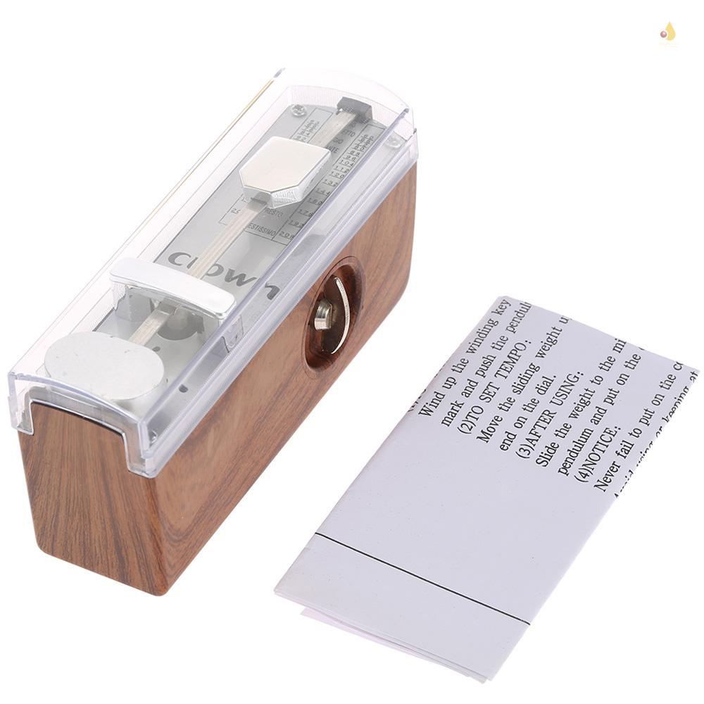 Đồng Hồ Cơ Metronome Mini Cao 11cm Thông Dụng Cho Đàn Piano Violin Ukulele Trung Quốc