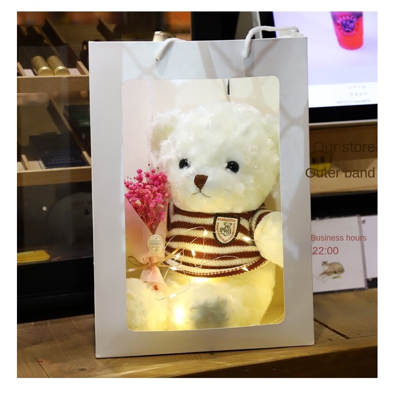 Gấu teddy nhồi bông kích thước nhỏ đáng yêu làm quà tặng dành cho bạn gái