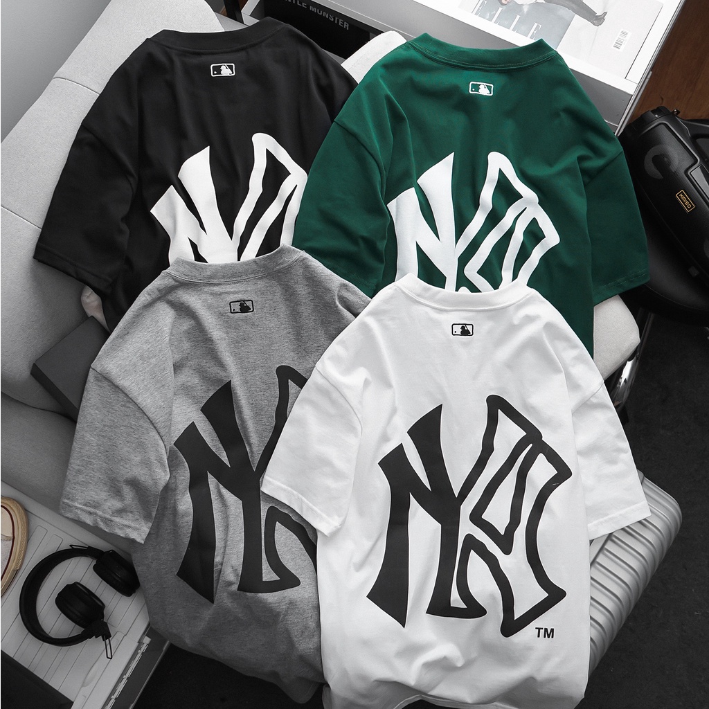 Áo thun tay lỡ unisex tay lở over size họa tiết momogram cá tính MB927