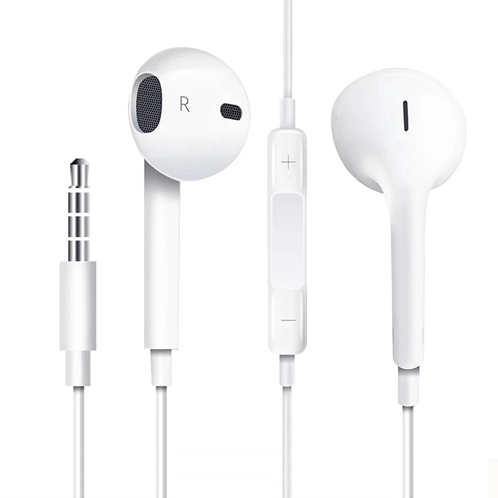 Music Wired Earphone For Huawei P30 Pro Volume Control Stereo Type C Earbuds Headset For iP 6S With Mic Headphones