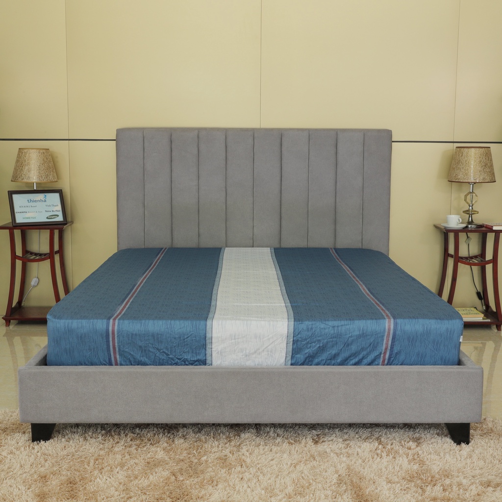 Tấm ra bọc, drap bọc cotton in hoa Hometex 160x200, 180x200 ( cm ).