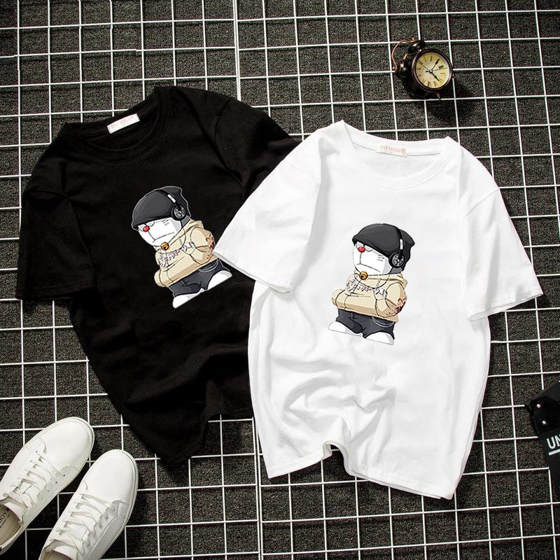 Áo thun nam nữ mèo cá tính siêu ngầu form rộng vải dày mịn 2020T2833