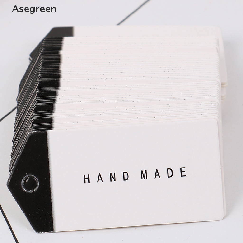 Bộ 100 Nhãn Giấy kraft Nhiều Màu Sắc Dùng Trang Trí DIY