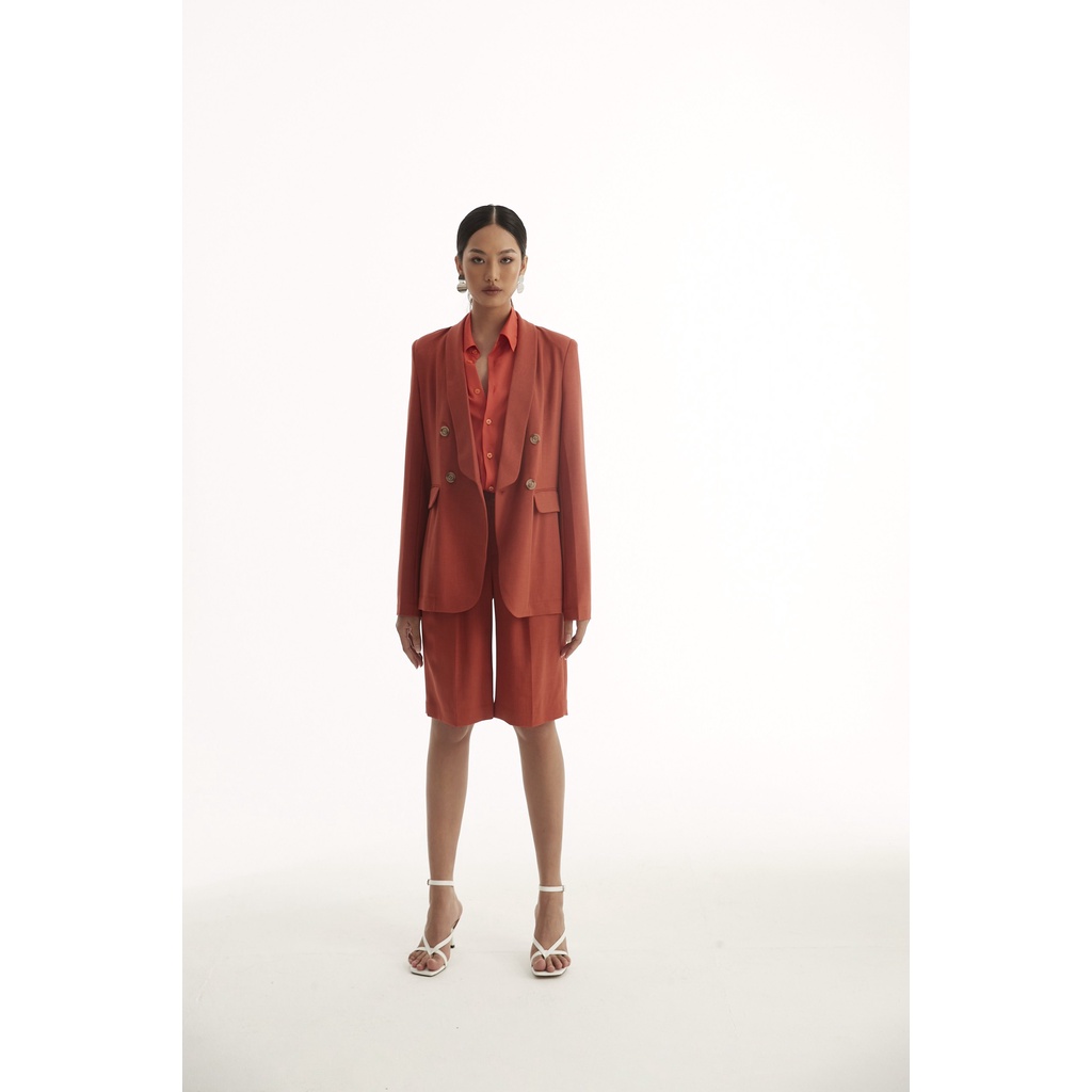 Set Áo Vest Blazer Và Quần Short Cam Gạch SUNNY180 | BigBuy360 - bigbuy360.vn