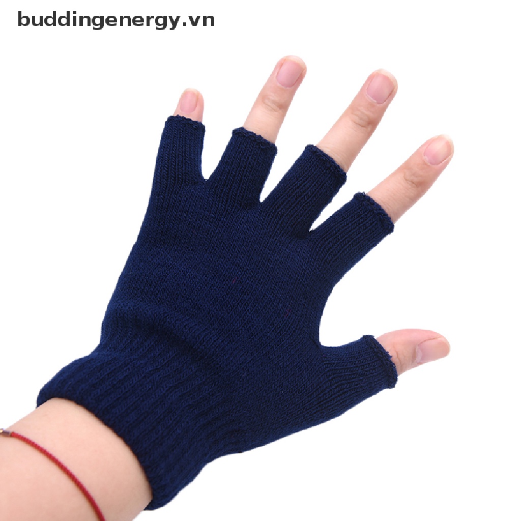 1 Đôi Găng Tay Cotton Nửa Ngón Chống Trượt Thoáng Khí Hỗ Trợ Luyện Tập Yoga / Thể Hình