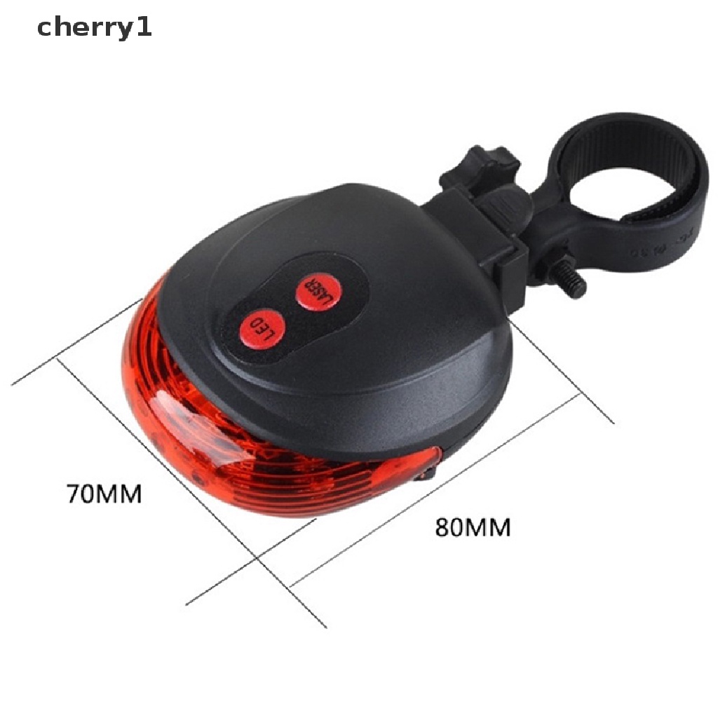 1 Đèn laser 2 Bóng + 5 Đèn LED Cảnh Báo An Toàn Gắn Đuôi Xe Đạp
