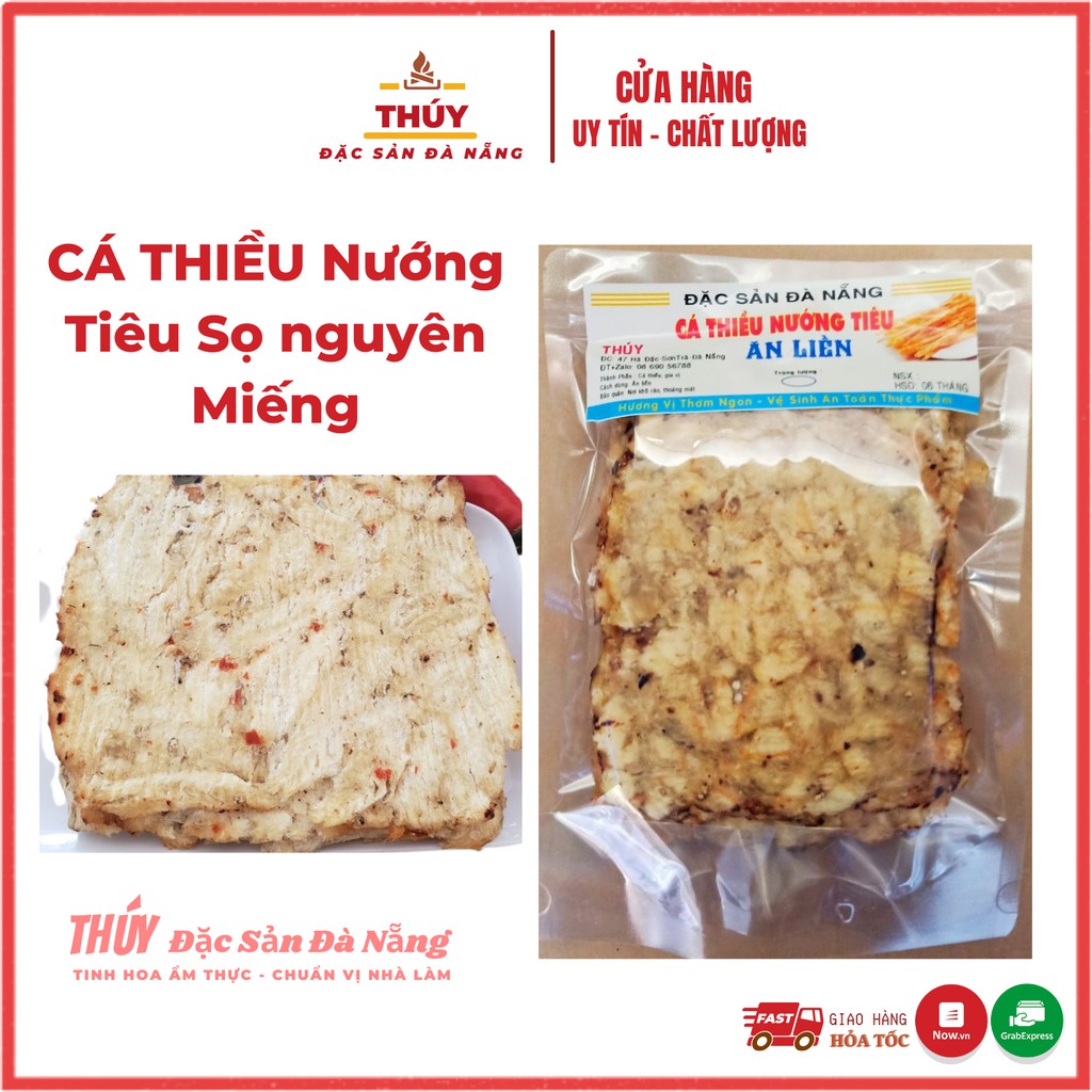 Khô Cá Thiều Miếng túi 500gr loại 1 chuẩn vị nhà làm cá thiều nướng tiêu sọ gia vị nguyên miếng thơm ngon hảo hạng