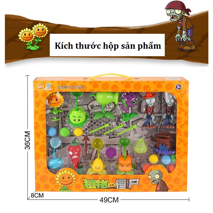 Bộ đồ chơi trẻ em plants vs zombies