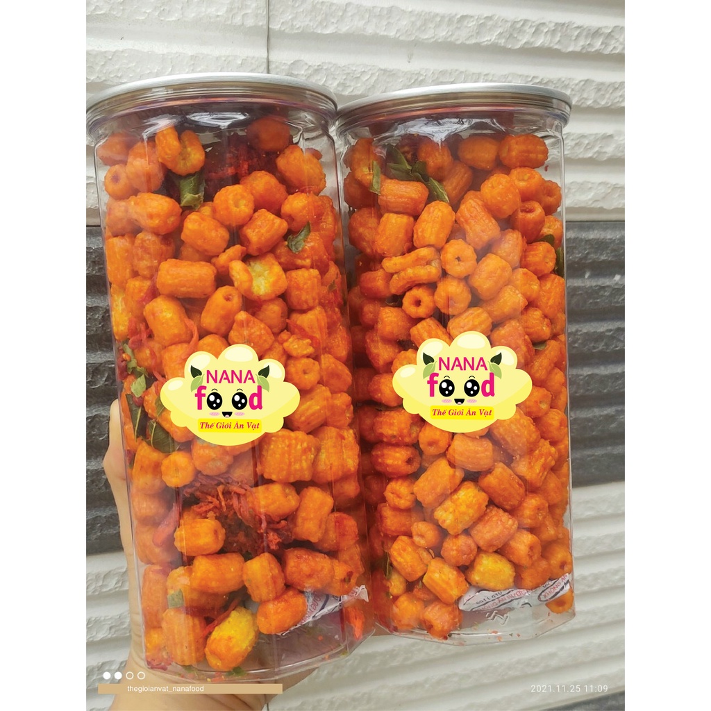Nui rim khô bò lá chanh 350gr NaNaFood, đặc sản Đồng Nai, đồ ăn vặt ngon, giòn đậm vị
