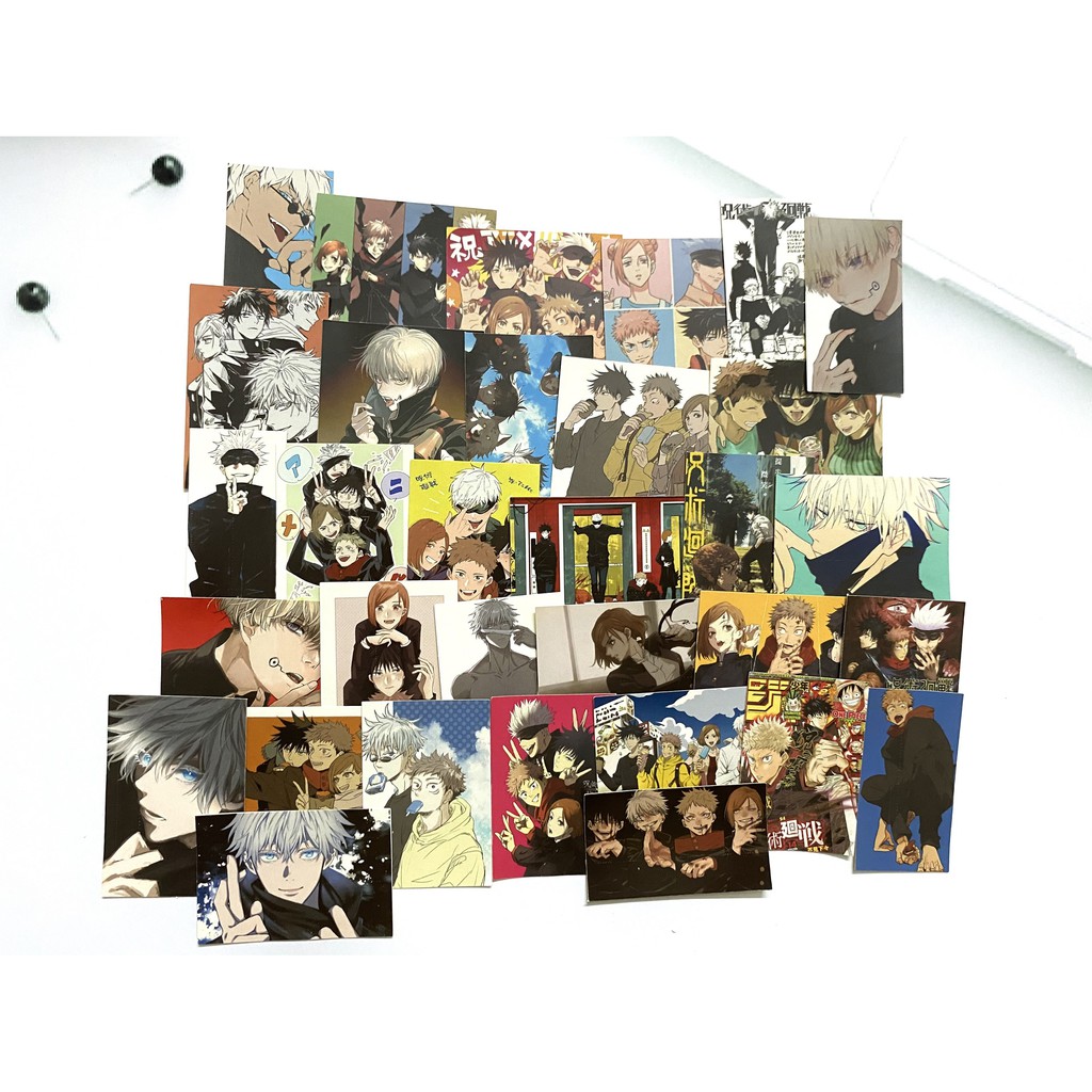 Bộ hình dán - sticker anime Chú thuật hồi chiến Jujutsu Kaisen dán trang trí laptop, máy tính bỏ túi,...