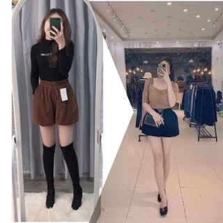 Quần đùi nhung 💖FREESHIP💖Quần short nữ nhung phồng 2 Lớp giả váy siêu hot