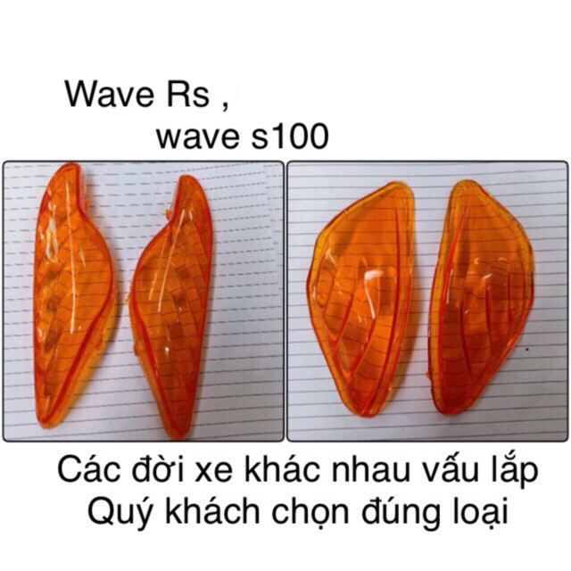 Nắp xi nhan cam trước sau Wave A 2006-2020 (50cc, 100cc và 110cc) -SALE 5%