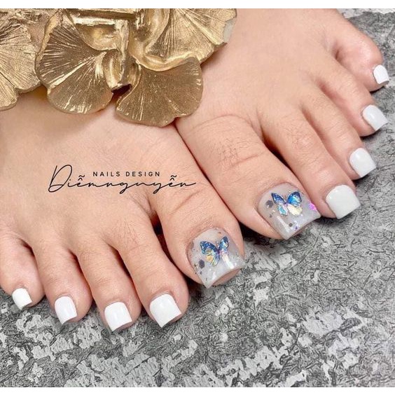 Móng úp thiết kế tặng kèm keo + dũa nail