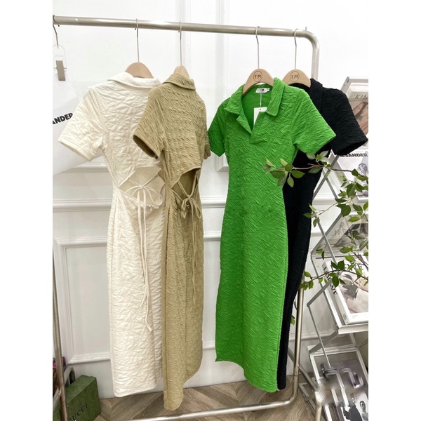 Đầm Có Tay Cột Sau Eo