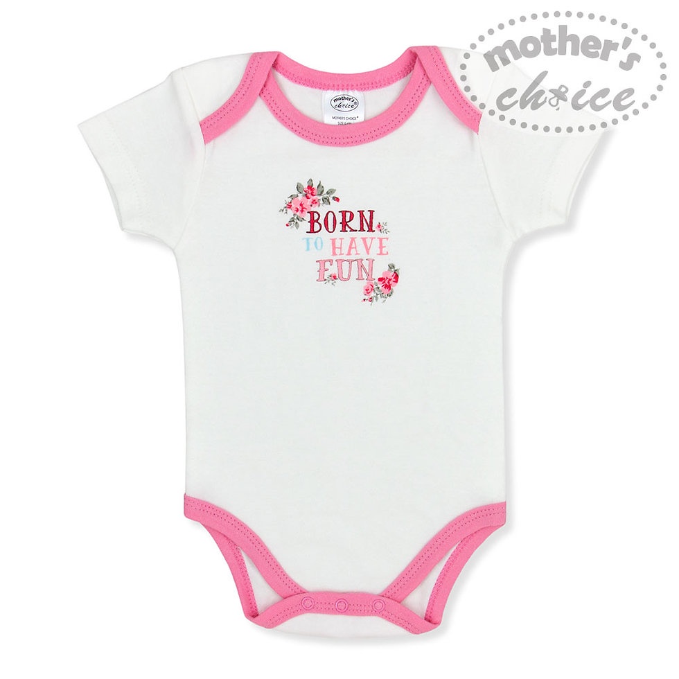 Set Quà sơ sinh cho bé gái màu hồng đáng yêu Mother's Choice gồm bodysuit, quần dài, mũ và tất 100% cotton IT3197