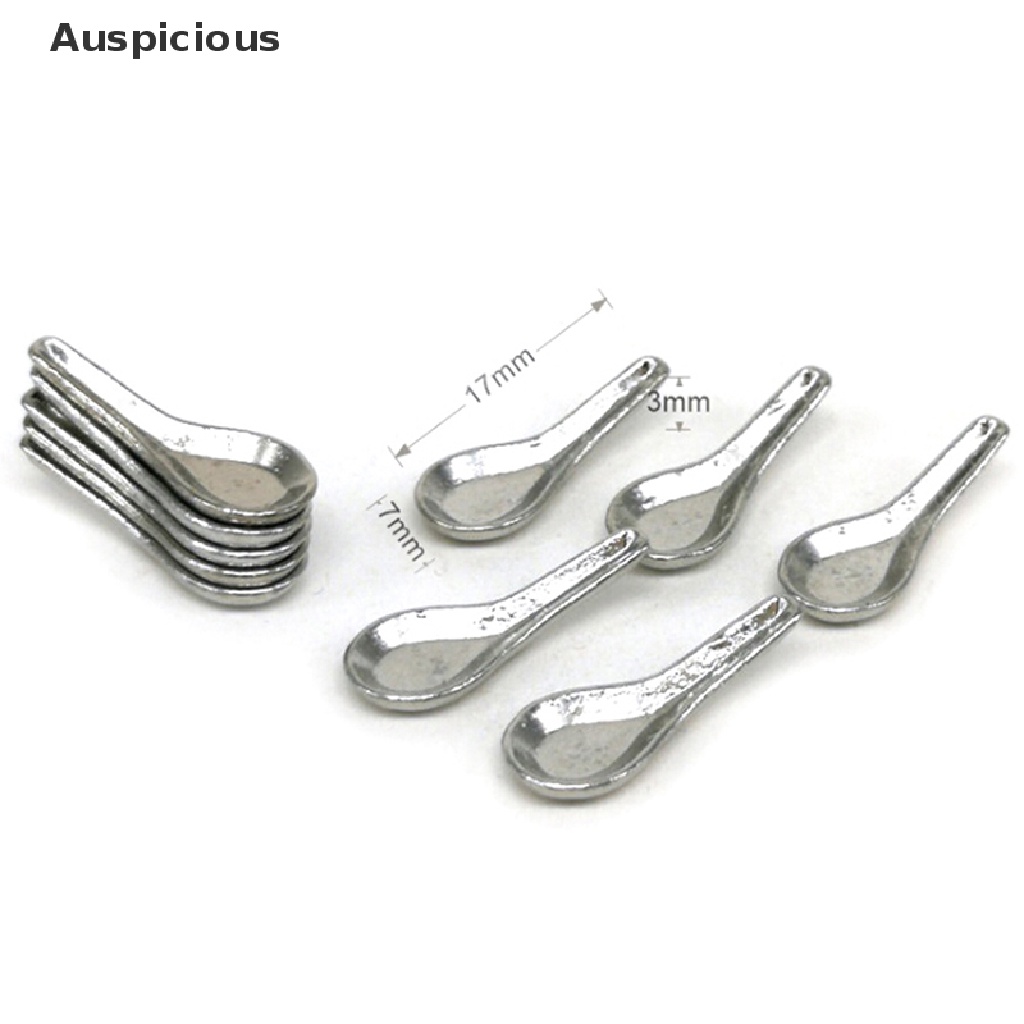 Bộ 10 Muỗng Súp Mini Tỉ Lệ 1: 12 Trang Trí Nhà Búp Bê