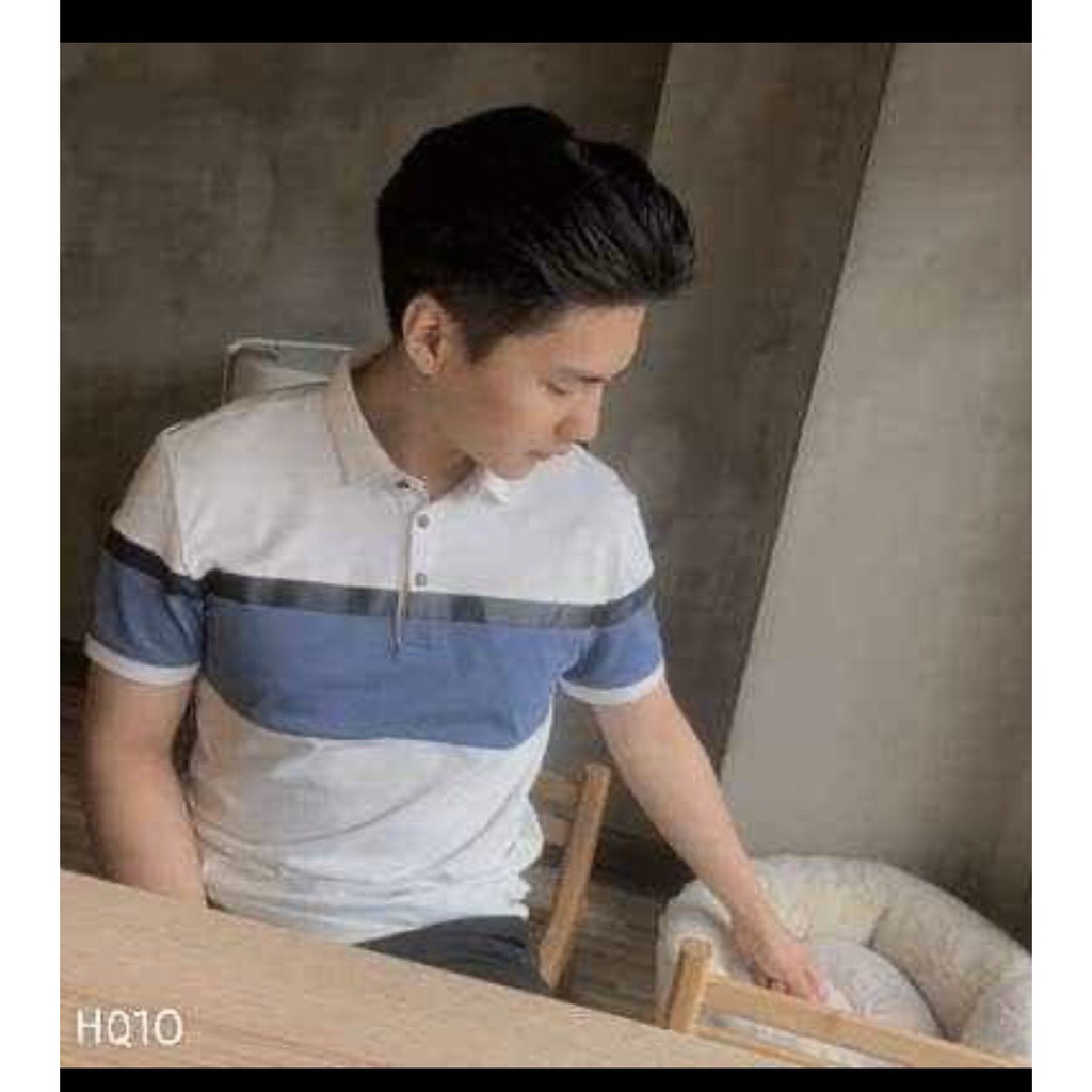 Áo Thun nam cổ bẻ HQ10 phối vải cá sấu Cotton xuất xịn,chuẩn form,sang trọng-lịch lãm ELEGANT | BigBuy360 - bigbuy360.vn