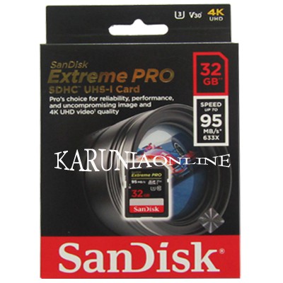 Sandisk Thẻ Nhớ Sdhc 32gb Extreme Pro Up To 95mb / S Chất Lượng Cao