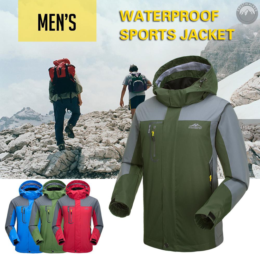 Áo khoác kháng nước chống gió kiểu dáng thể thao dùng để đi leo núi cho nam