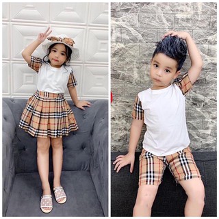 Bộ Burberry cho bé trai