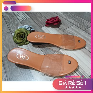 Dép cao gót 5 phân nữ quai trong