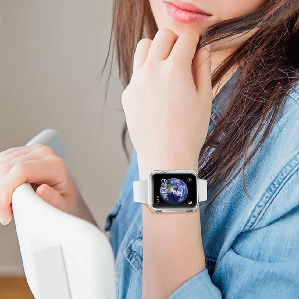 Bộ 2 case ốp dẻo silicon cho Apple Watch 40mm Hiệu i-Smile siêu mỏng