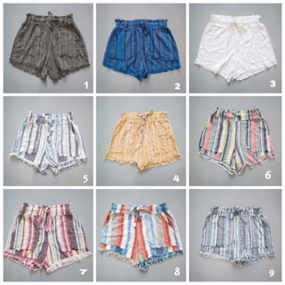 Quần short vanilastar chất liệu linen vnxk