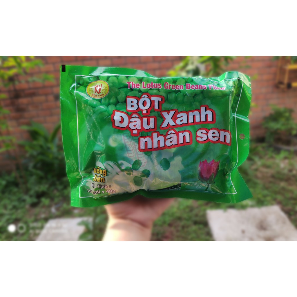 Bột Đậu Xanh - Đậu Nành (10 gói x 40gr)