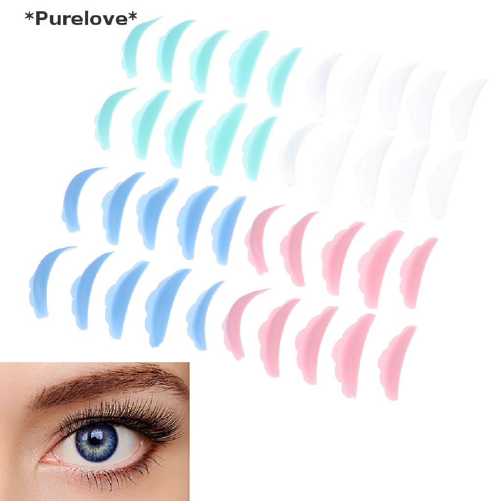 Set 10 Đệm Silicone Tái Tạo Làm Cong Mi Dễ Thương