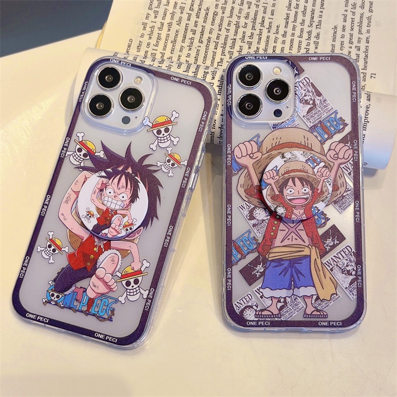 Ốp Điện Thoại Silicon Mềm Trong Suốt Hình One Piece Cho IPhone 11 12 13 PRO X XR XS MAX 7 8 PLUS