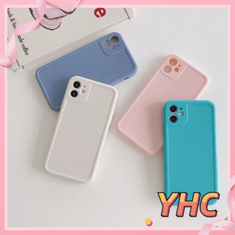 ốp iphone Viền Khung Ảnh Chống Sốc Màu Trơn tương thích iPhone 6/6plus/6s/6splus/7/7plus/8/8plus/x/xr/xs/11/12/13Pro/max/plus/promax-012