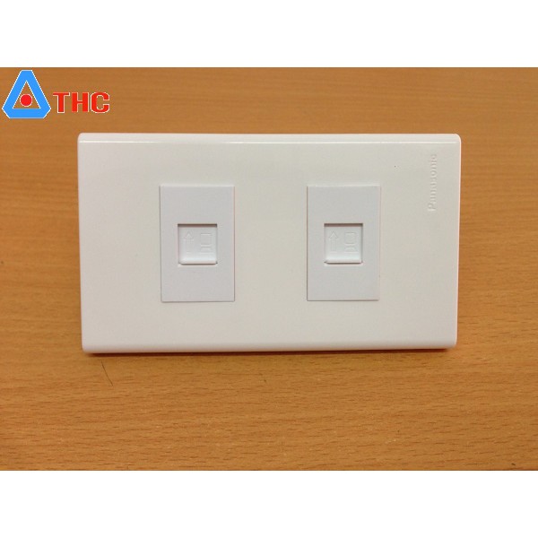 Bô wallplate ổ cắm mạng RJ45 Panasonic 2 cổng âm tường