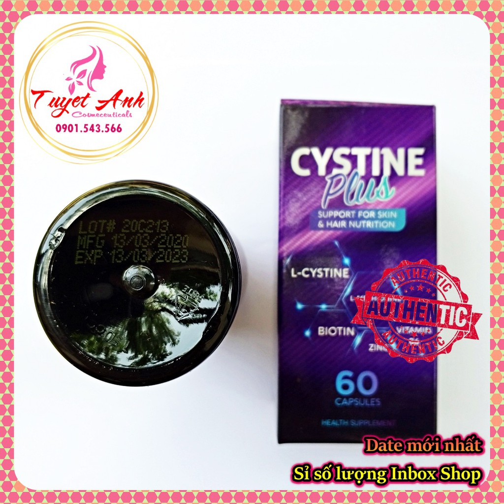 Cystine Plus - Viên uống đẹp da, giảm rụng, dưỡng tóc khỏe đẹp