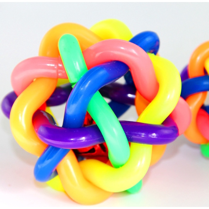 Đồ Chơi Bóng Cao Su Cầu Vồng Có Chuông Cho Chó Mèo - Hàng Loại 1 Siêu Chắc Đẹp