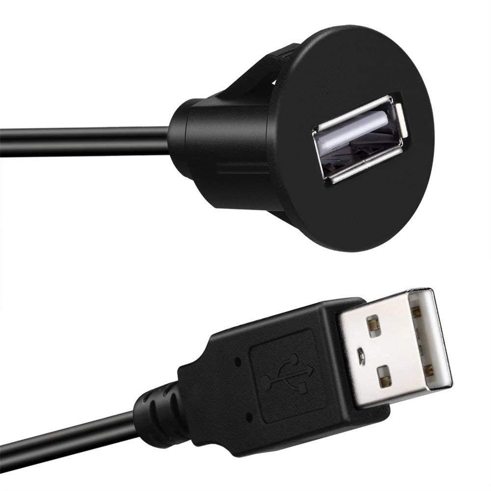 Dây Cáp Nối Dài AUX Cổng USB 2.0 Đơn 1m / 2m Cho Xe Hơi / Xe Tải / Tàu Thuyền