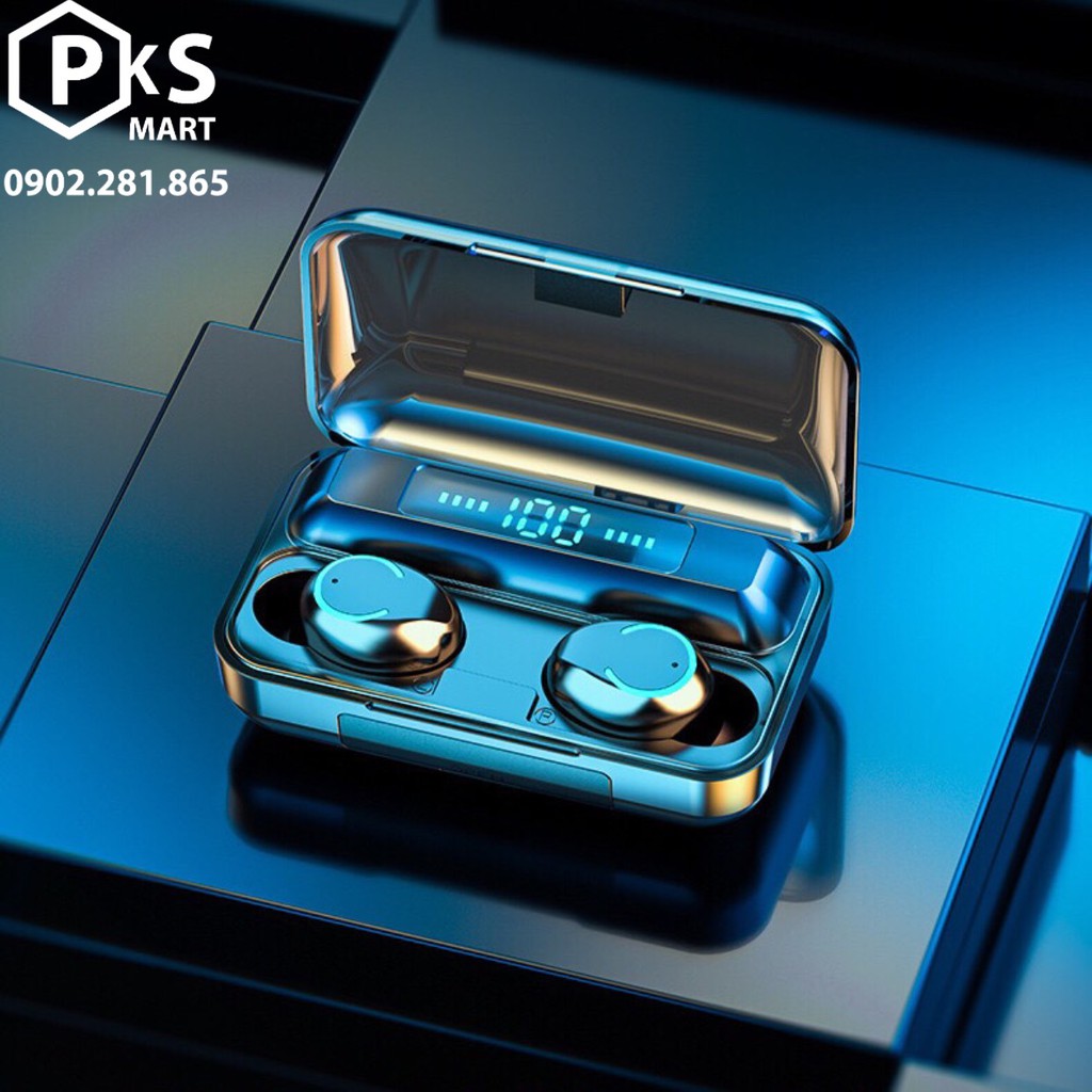 Tai Nghe Bluetooth 5.0 AMOI F9 TWS Bản QUỐC TẾ Cao Cấp - Cảm Ứng Không Dây Chống Nước Chống Ồn Tích Hợp Sạc Dự Phòng | BigBuy360 - bigbuy360.vn