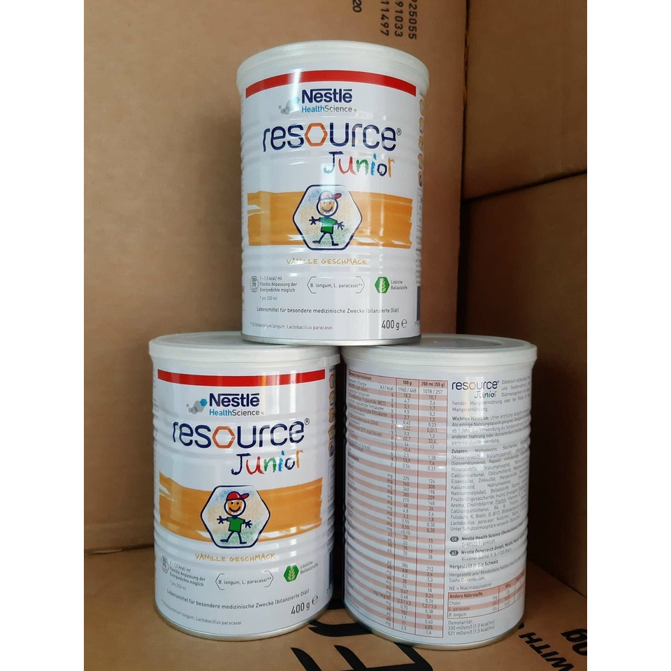 [Date 2024] Sữa tăng cân Resource Junior nội địa Đức 400g