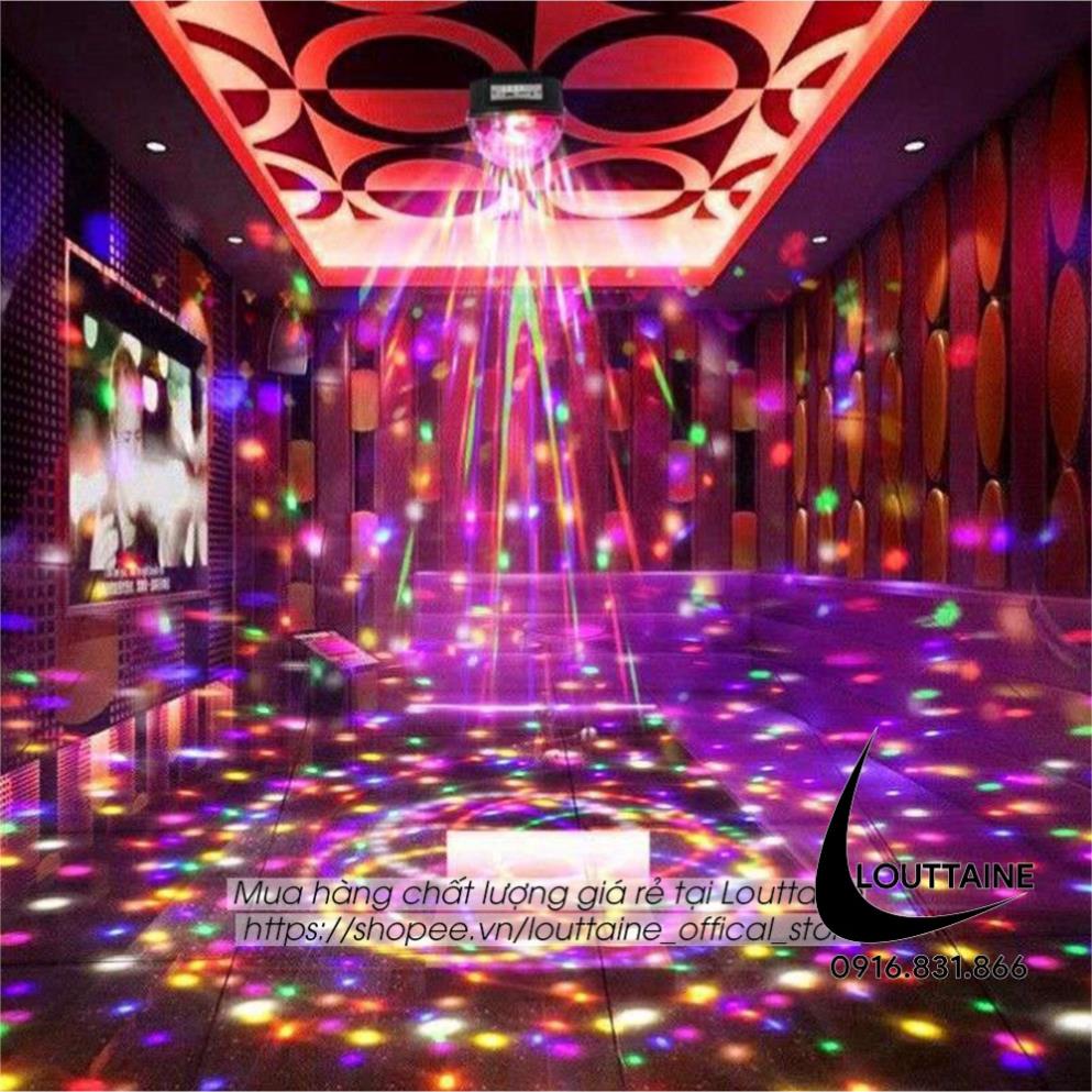 Đèn nháy theo nhạc led cầu mini đèn bar chớp nhiều màu đẳng cấp có điều khiển từ xa - Thanhyeng4564