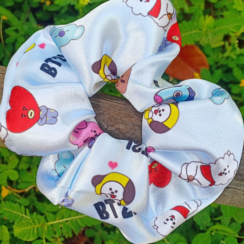cột tóc vải crunchies bts bt21