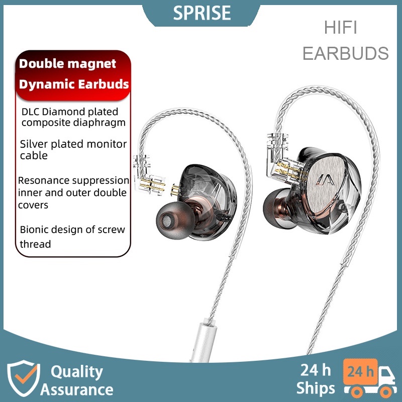 SPRISE Tai Nghe Nhét Tai LF1 Có Dây Âm Thanh Bass Kèm Mic Thông Dụng 3.5mm